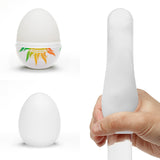 Tenga Egg Shiny II Pride Edition showing vibrant design and texture for enhanced pleasure.