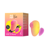 Romp Kiss Rechargeable Silicone Clitoral Stimulator - Yellow/Pink
