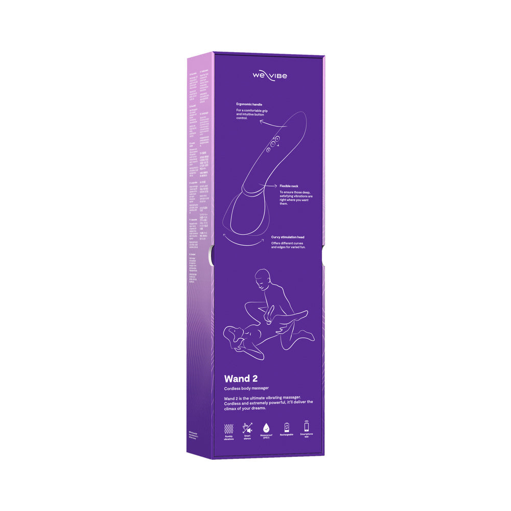 We-Vibe Wand 2 Rechargeable Silicone Wand - Purple