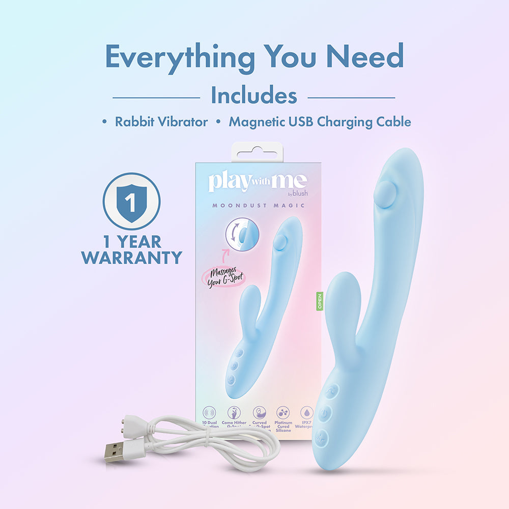 Play With Me Moondust Magic Blue Vibrator