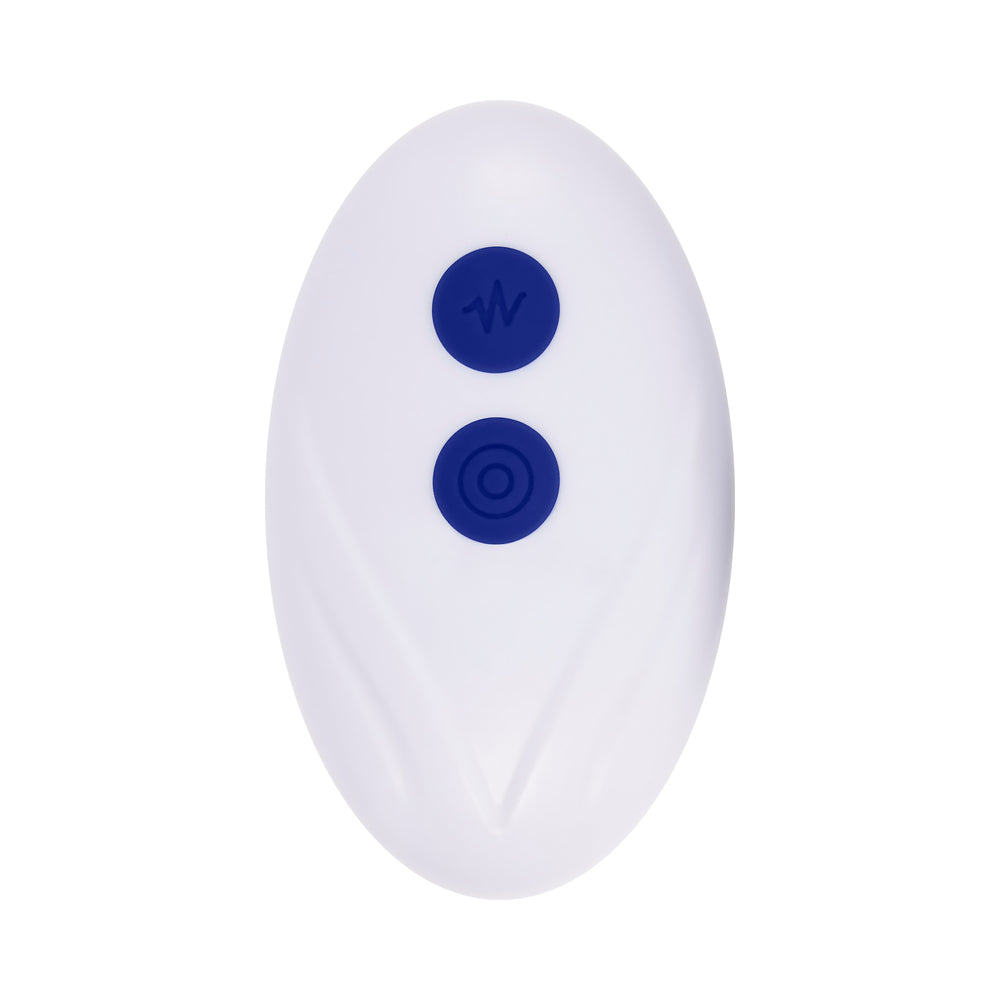 Zero Tolerance Adjustable Fun Ring Rechargeable Vibrating C-Ring with Remote Silicone Blue