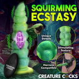 Creature Cocks Squirmer Thrusting & Vibrating Silicone Dildo