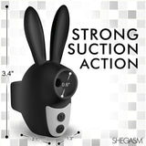 Shegasm Sucky Bunny Clit Stimulator Black