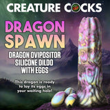 Creature Cocks Dragon Spawn Dragon Ovipositor Silicone Dildo with Eggs