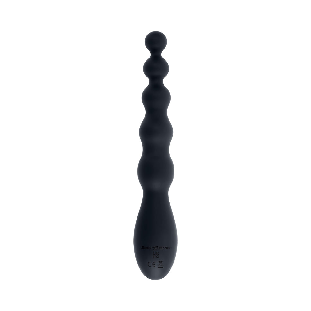 Zero Tolerance Backdoor Baton Rechargeable Anal Vibrator Silicone Black