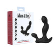 Adam & Eve Adam's Vibrating Triple Probe designed for prostate and perineum stimulation in a sleek, black design.
