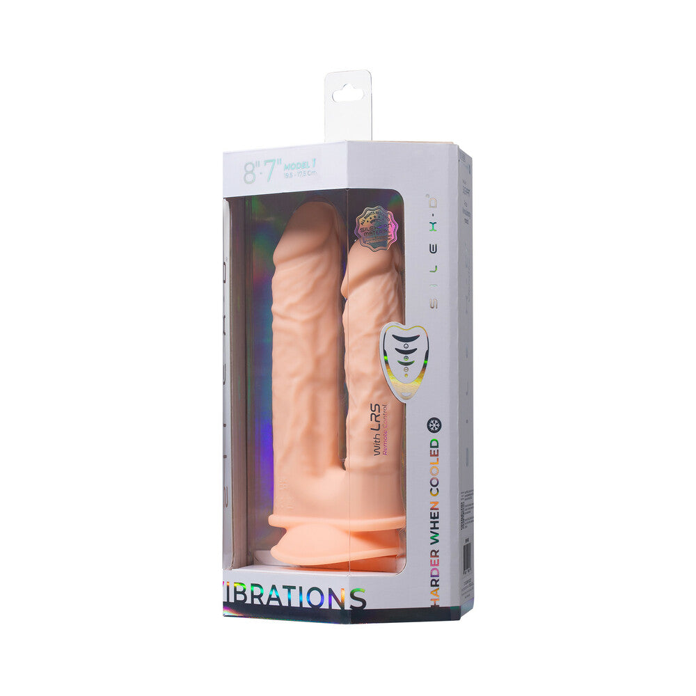 SILEX-D The Original Double Penetration 7 inches & 8 inches Vibrating Dildo with Remote Vanilla