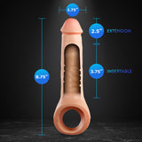 Performance Plus Thrive 2.5 inches Silicone Penis Xtender Beige