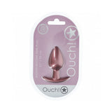 Ouch! Smooth Silicone Anal Plug Medium 3.1 inches Rose Gold