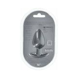 Ouch! Smooth Silicone Anal Plug Large 3.5 inches Gun Metal