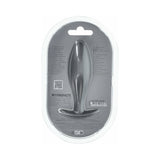 Ouch! Smooth Silicone Oval Anal Plug 4.6 inches Gun Metal