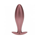 Ouch! Smooth Silicone Oval Anal Plug 4.6 inches Rose Gold