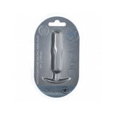 Ouch! Smooth Silicone Oblong Anal Plug 4.6 inches Gun Metal