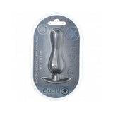 Ouch! Smooth Silicone Curvy Anal Plug 4.6 inches Gun Metal