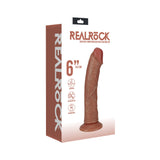 RealRock 6 inches Vibrating Cock Regular Curved Tan