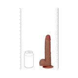 RealRock 9 inches Vibrating Cock with Balls Regular Straight Tan