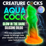 Creature Cocks Aqua-Cock Glow-in-the-Dark Silicone Dildo