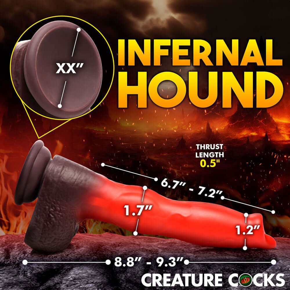 Creature Cocks Canine Thrusting & Vibrating Silicone Dildo with Remote Control