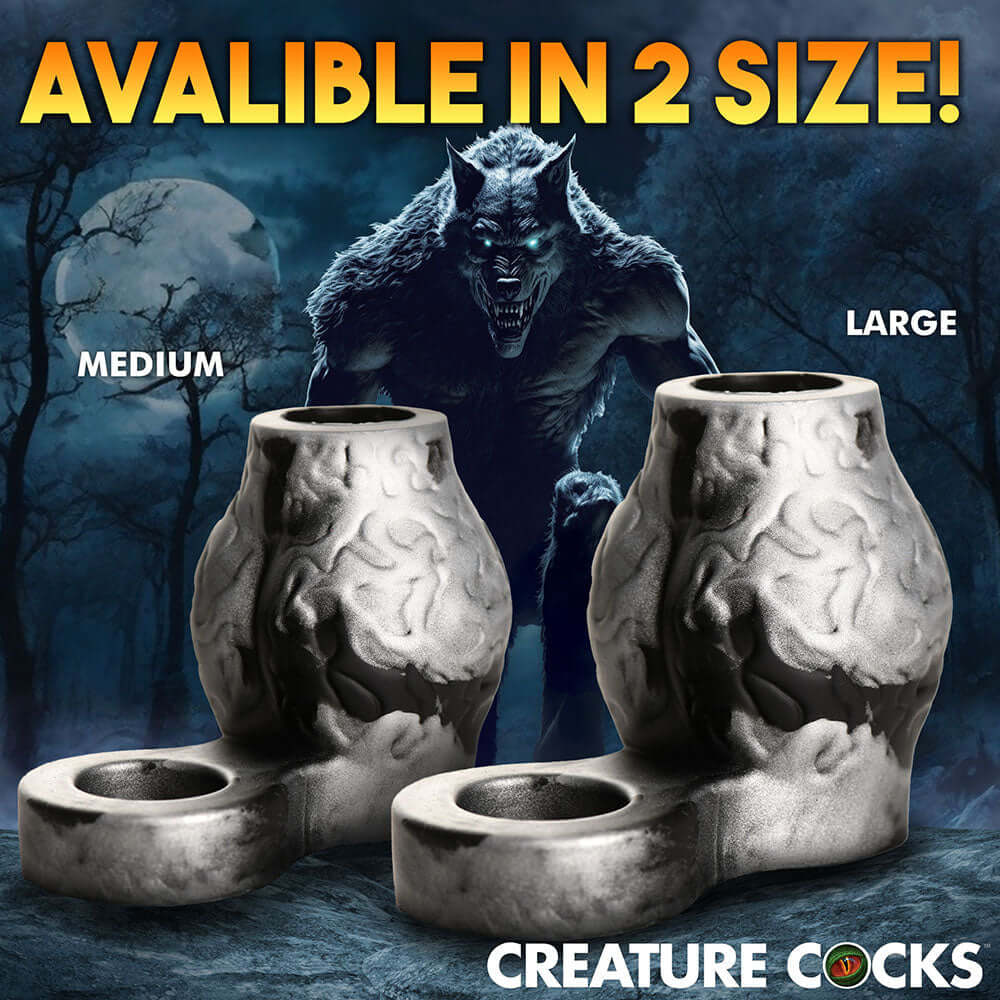 Creature Cocks Night Prowler Silicone Girth Enhancer with Ball Strap L