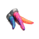 Creature Cocks Tentacle Trio Silicone Dildo in vibrant colors with three uniquely sculpted tentacles.