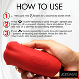 Lickgasm Magic Kiss Kissing Clitoral Stimulator with Thrusting Vibrator