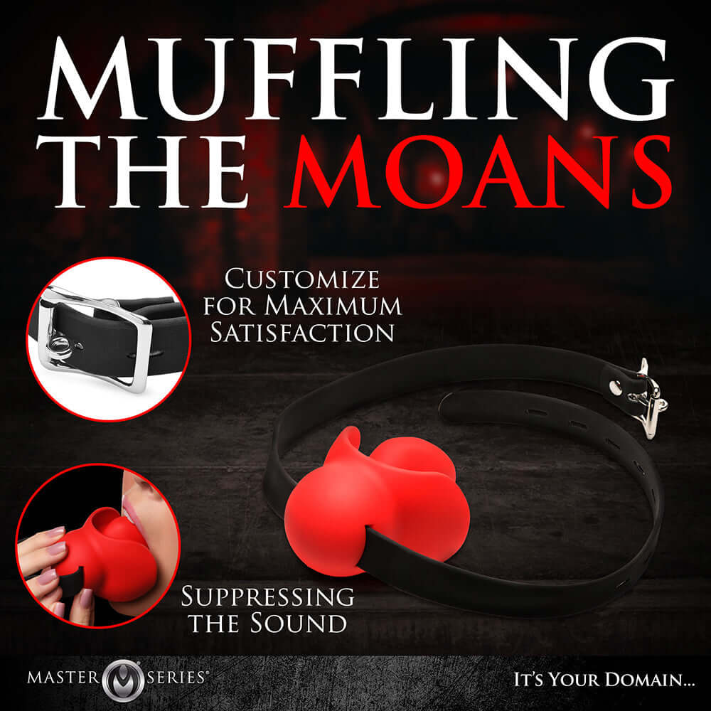 Master Series Extreme Silicone Gag with Locking Strap