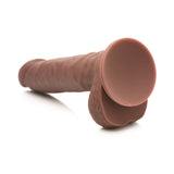 Easy Riders 7 inches Silicone Dildo with Balls Dark