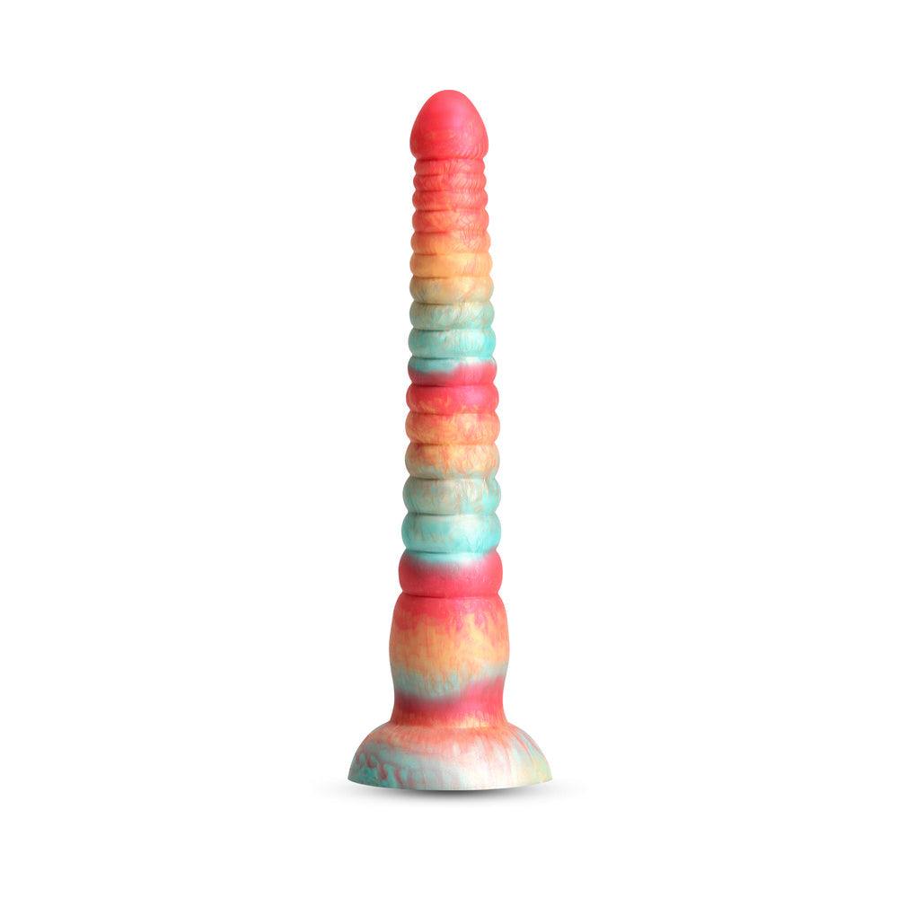 Colours Stacked 9 inches Dildo Red/Gold