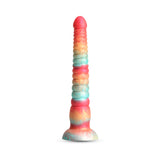 Colours Stacked 9 inches Dildo Red/Gold