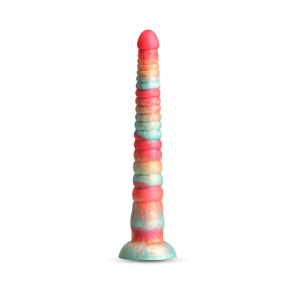Colours Stacked 12 inches Dildo Red/Gold