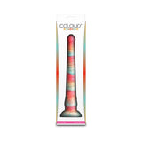 Colours Stacked 12 inches Dildo Red/Gold