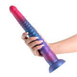 Colours Stacked 12 inches Dildo Pink/Blue