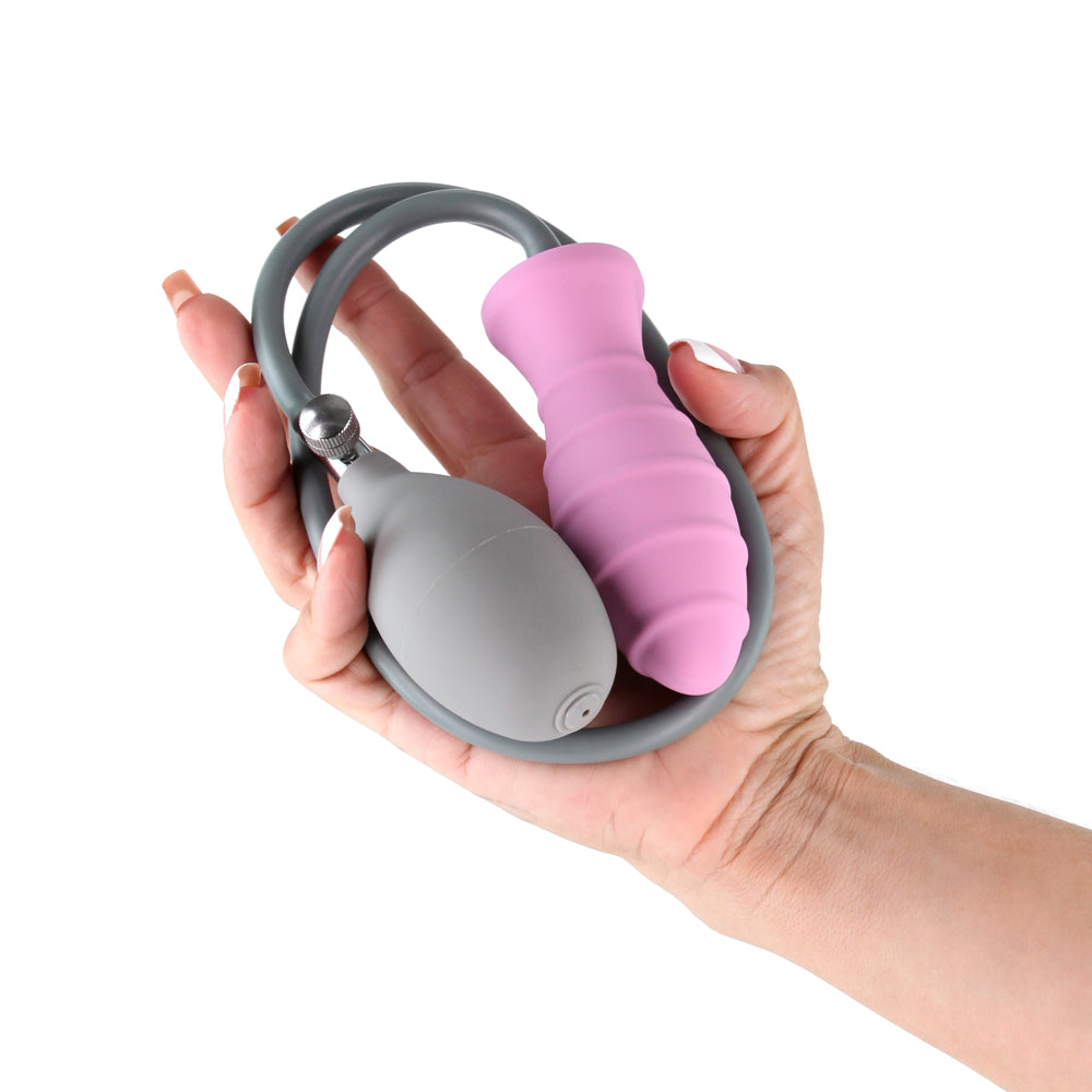 INYA InflataPlay Manual Inflatable Butt Plug Pink