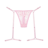 Allure Adore Say It with Garters Panty Pink O/S