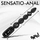 BANG! Digital Silicone Anal Beads Vibrator