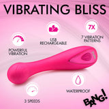 Bang! G-Spot Rechargeable Silicone Vibrator - Pink