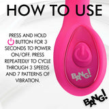 Bang! G-Spot Rechargeable Silicone Vibrator - Pink