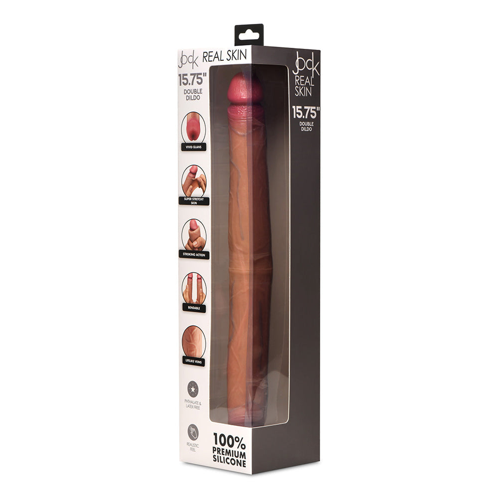 JOCK Real Skin 15.75 inches Double Dildo Medium