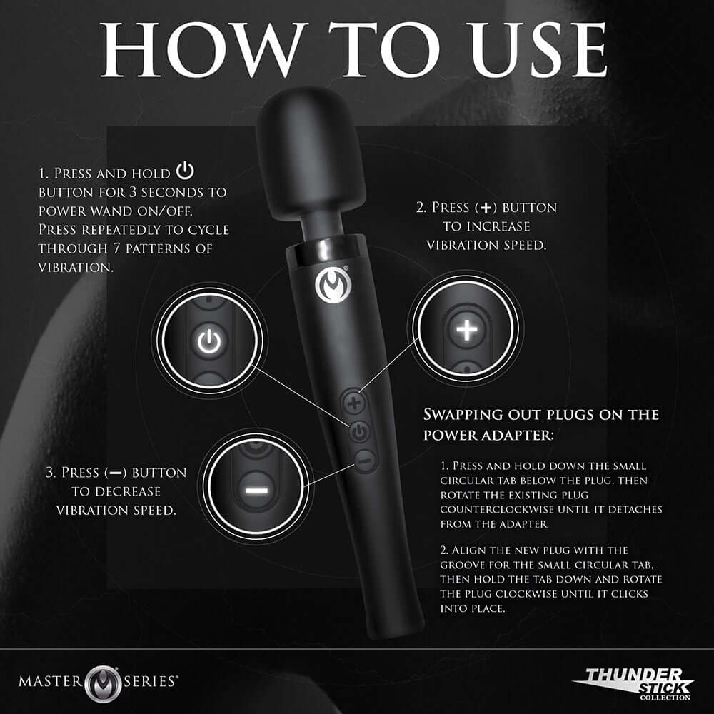 Master Series Thunderstick Pro Wand Massager