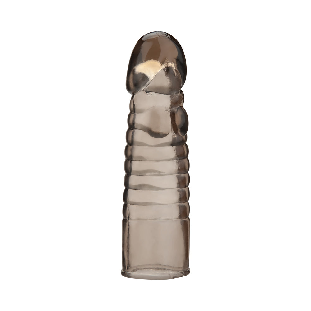 Blue Line 6 inches Ribbed Realistic Penis Enhancing Sleeve Extension