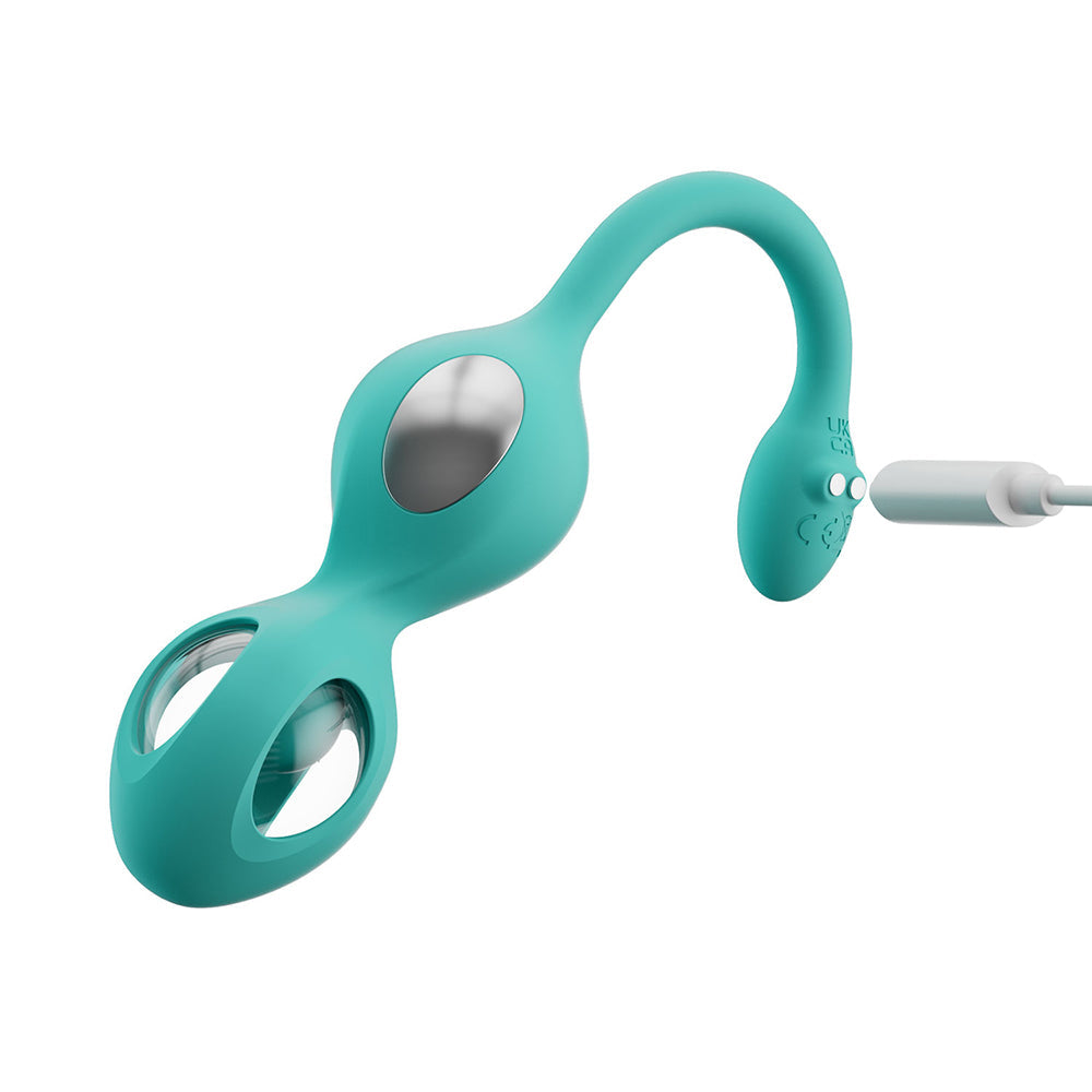 Honey Play Box Elektra App-Controlled E-Stim Kegel Training Set Cyan