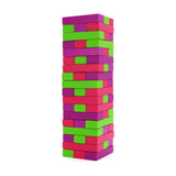 Play Wiv Me Tower of Pleasure Adult Game colorful wooden blocks stacked in a playful design.