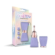 Image of Winx Gogo Bow Pinpoint Massager With Attachments in packaging, showcasing the massager and silicone attachments.