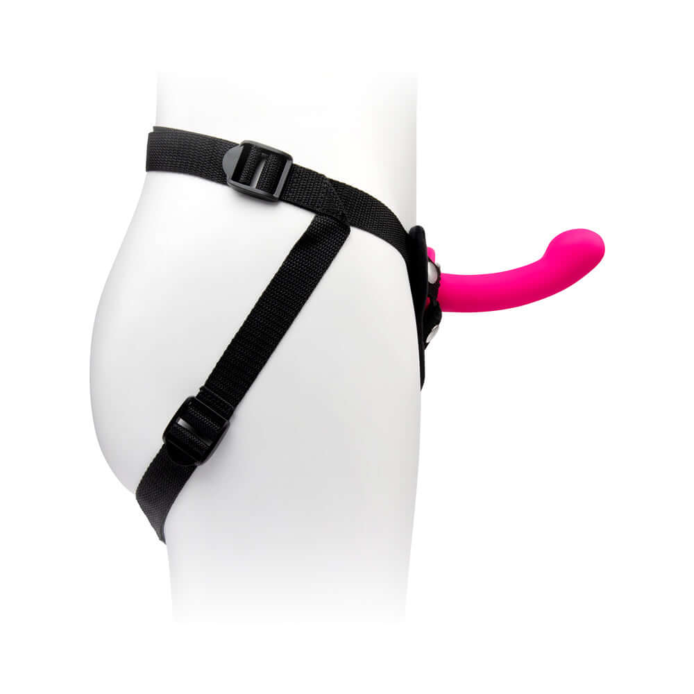Together Pop 6 inches Silicone Dildo & Harness Set Pink