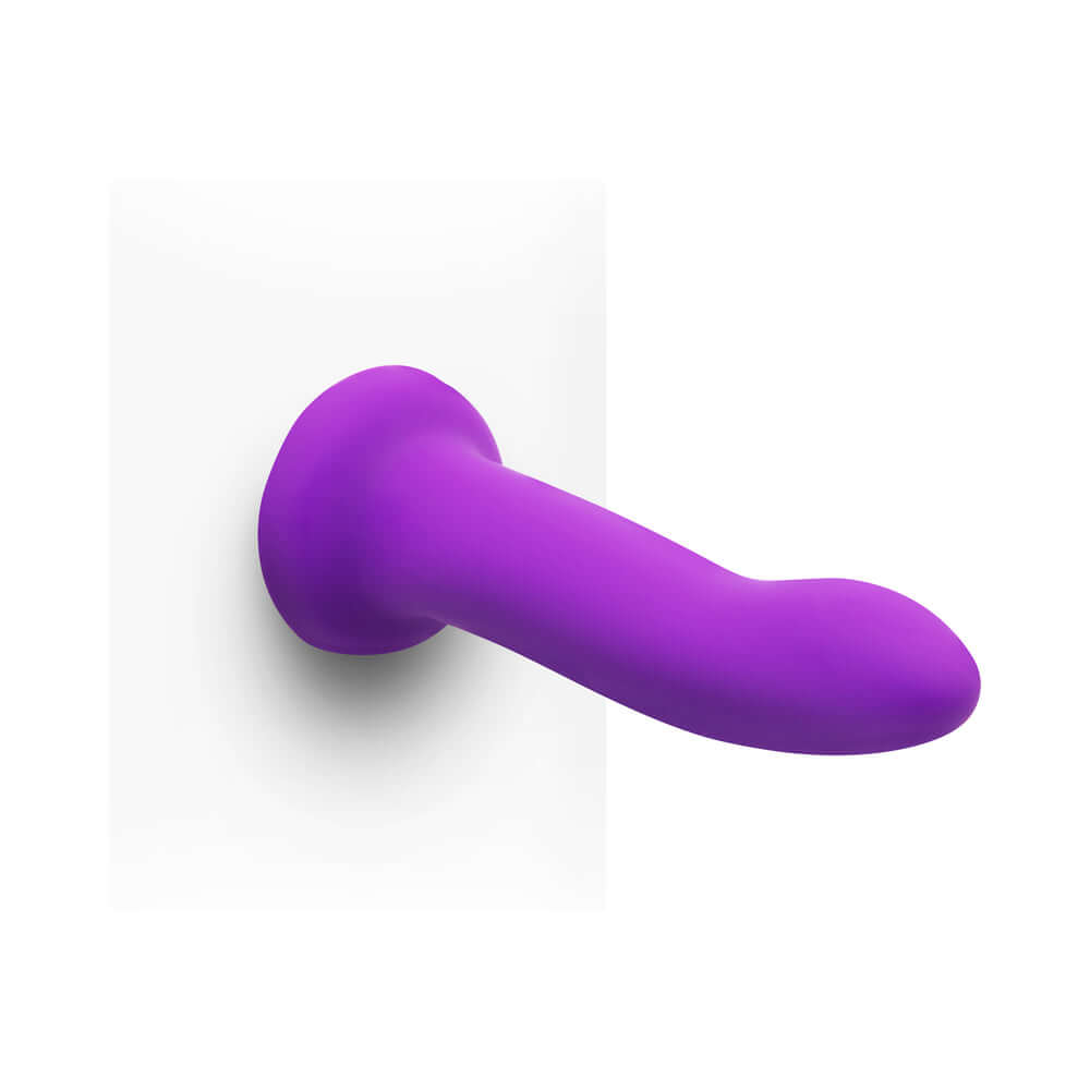 Together Duo 2-Piece 5 / 7 inches Silicone Dildo & Harness Set Purple