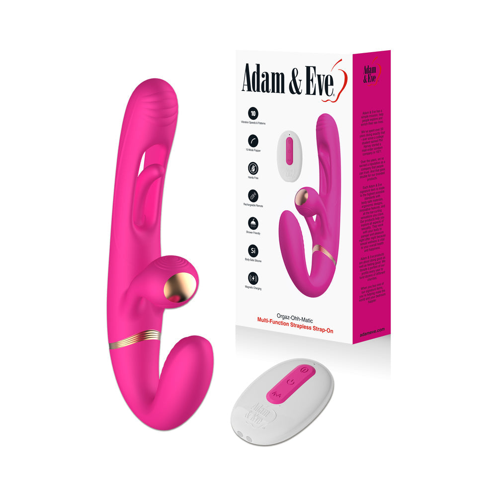 Adam & Eve Orgaz-Ohh-Matic Multi Function Strapless Strap On