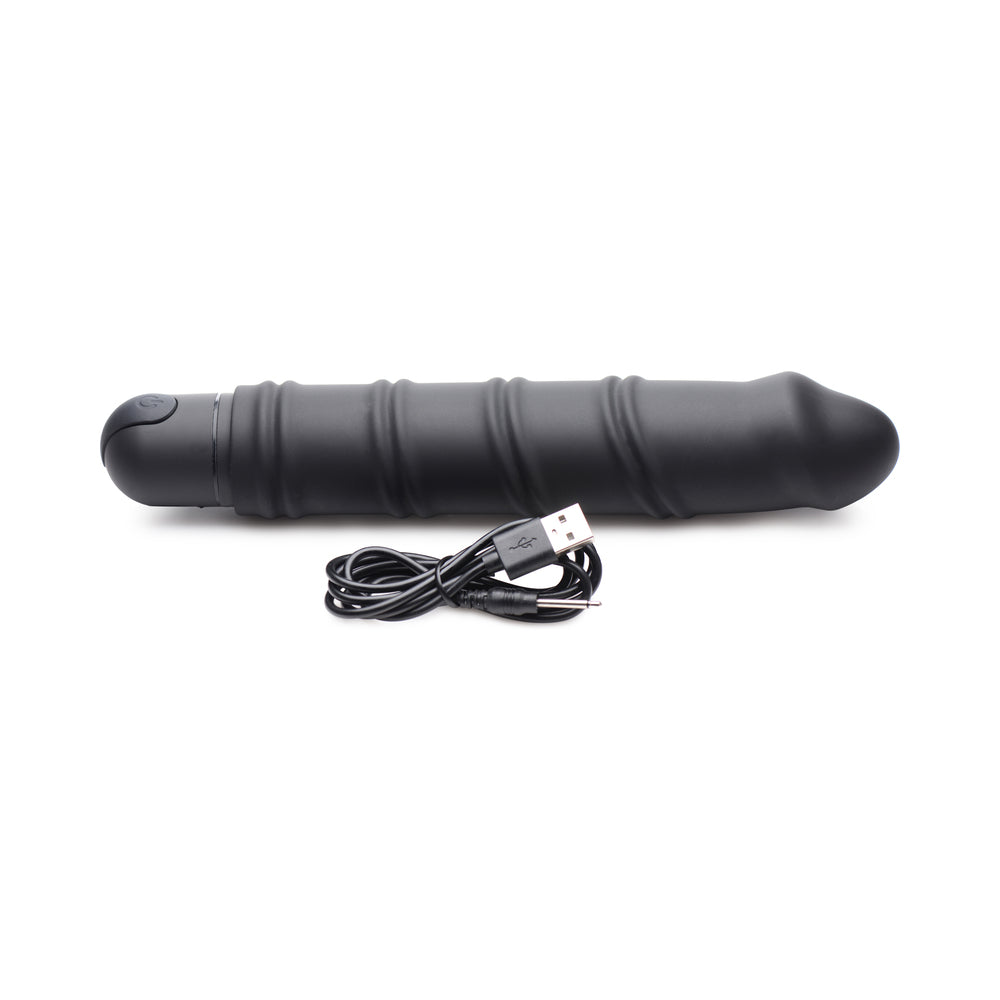 BANG! XL Bullet & Swirl Silicone Sleeve Black