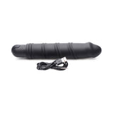 BANG! XL Bullet & Swirl Silicone Sleeve Black