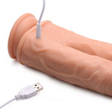 Big Shot Double Shot 8 inches Vibrating & Rotating Double Dong with Remote