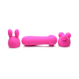 Gossip Rocket Mini Rechargeable Wand with 2 Attachments Magenta
